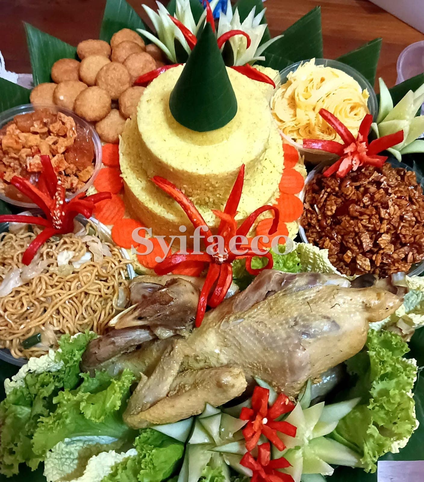 Nasi tumpeng Syifaeco